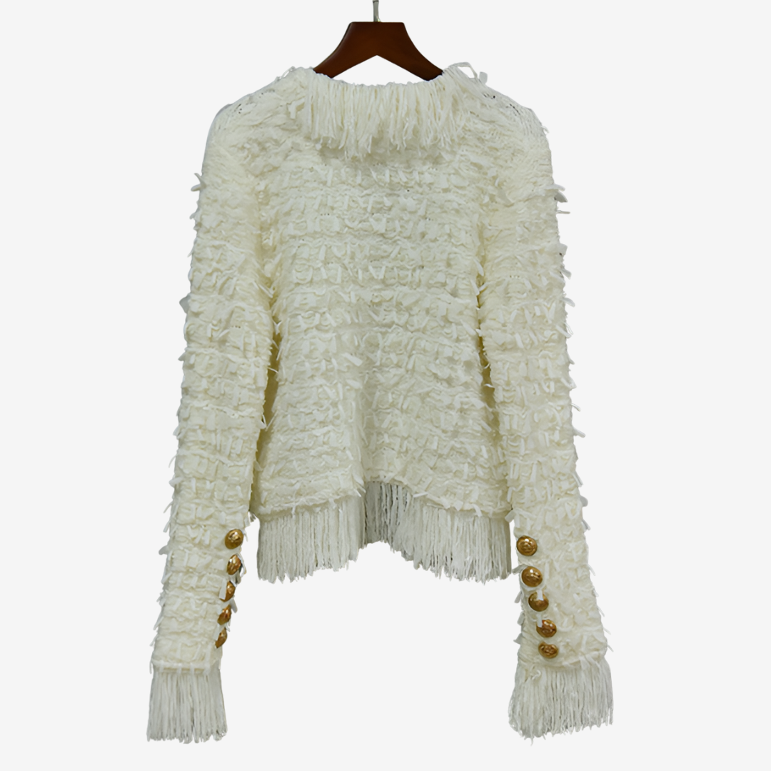Maryvonne™ Veste Chic à Franges