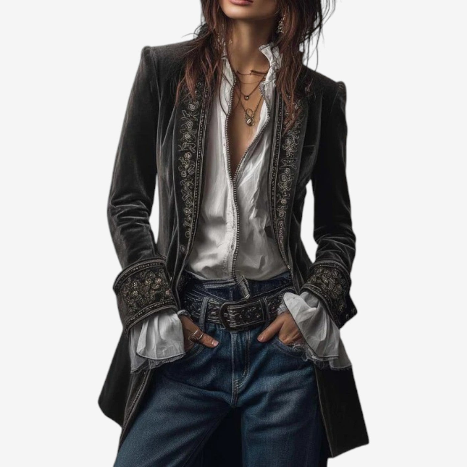 Ramousse™ Blazer Brodé