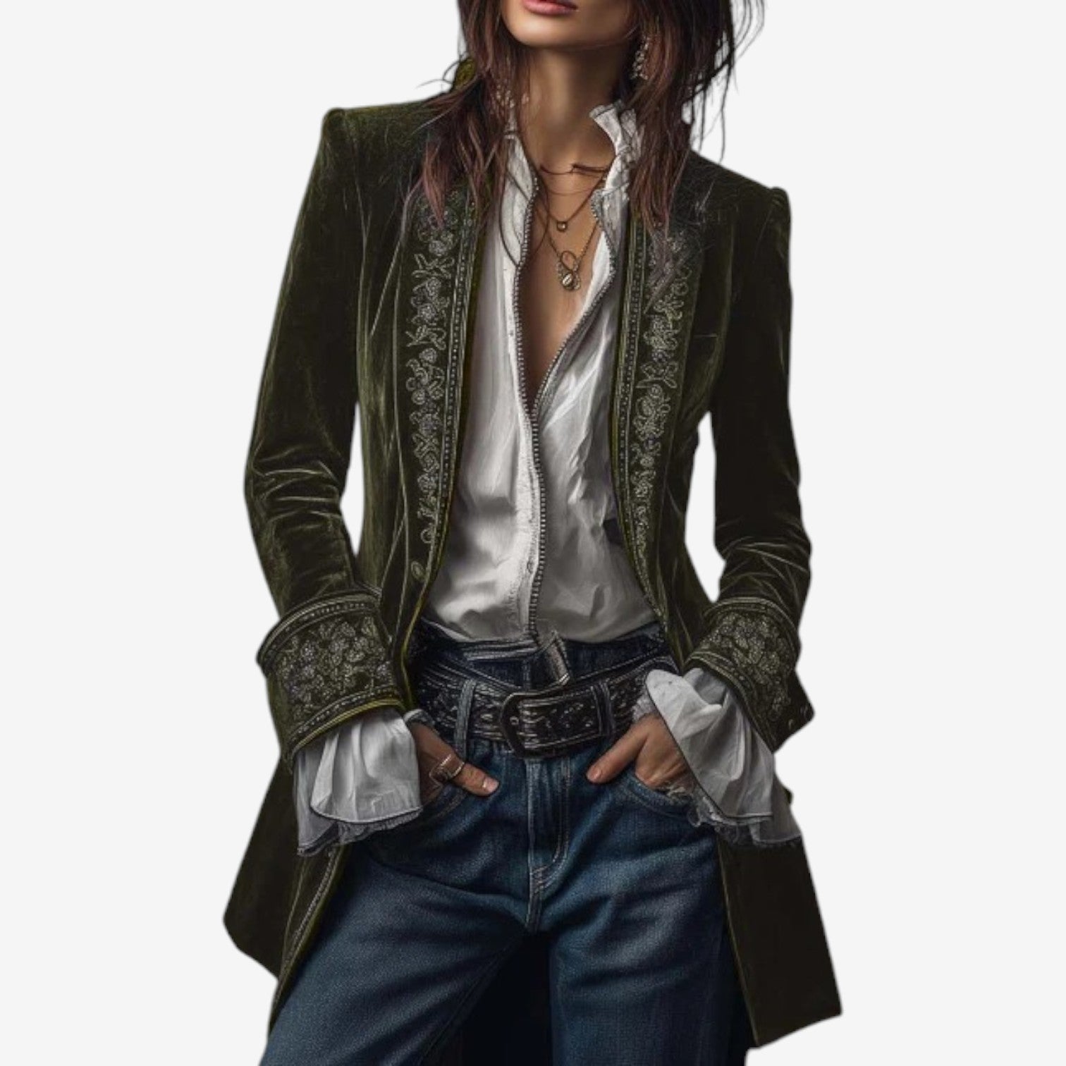 Ramousse™ Blazer Brodé