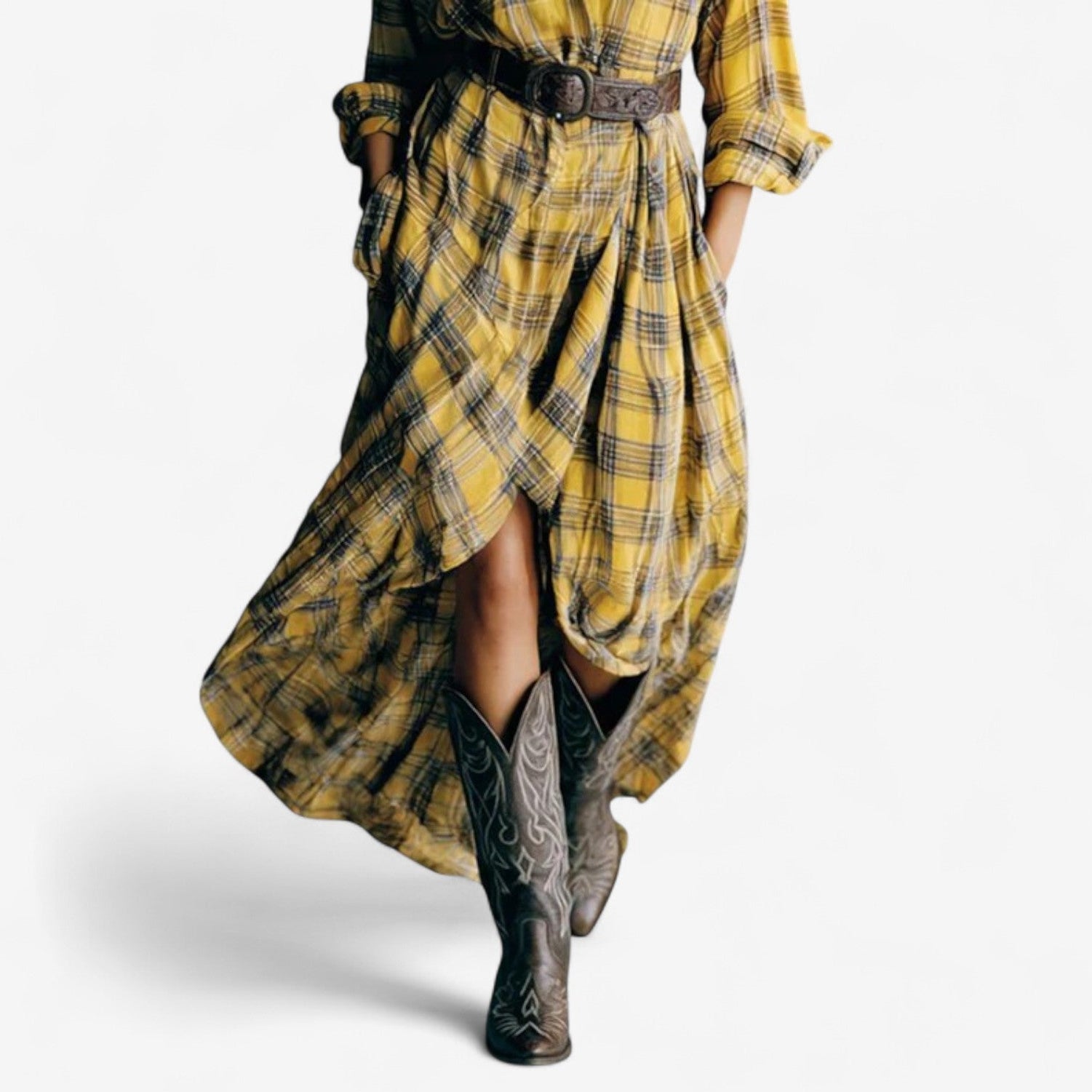 Clelia™ Robe à Carreaux