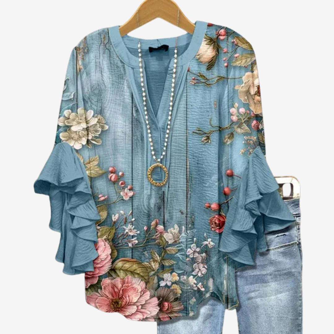 Roselina™ Haut Bohème à Volants