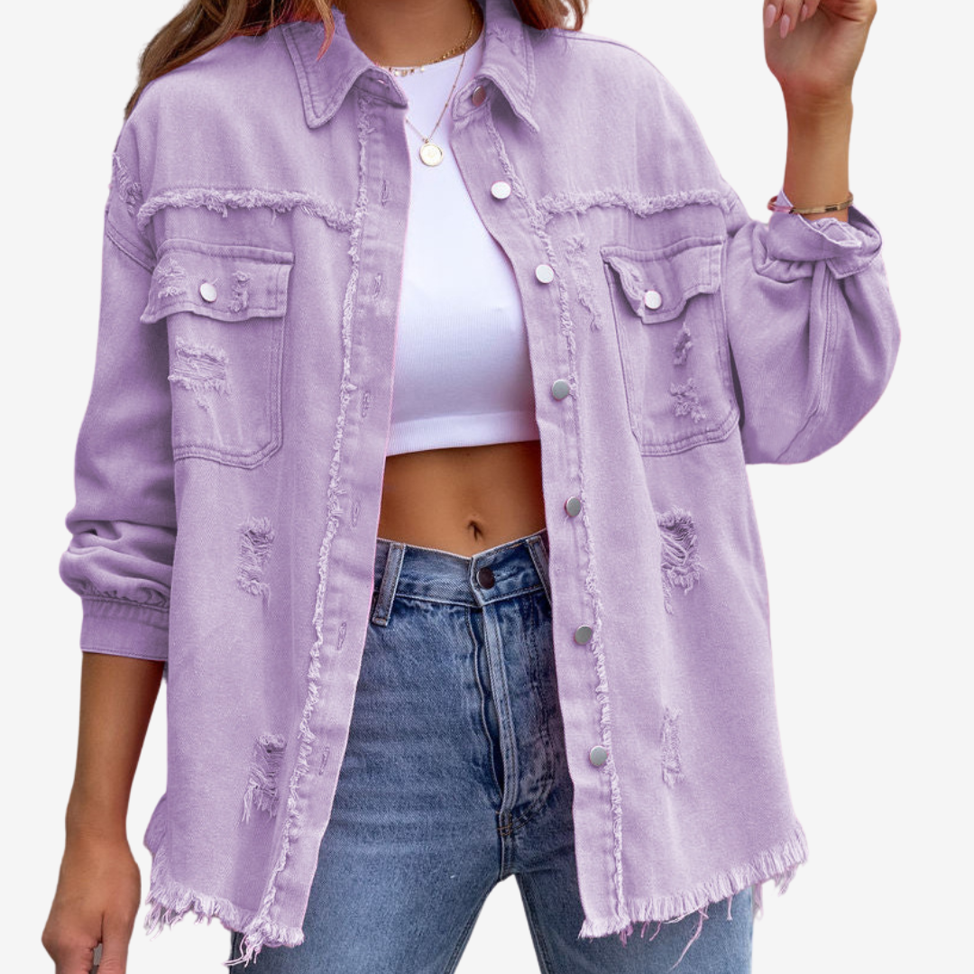 Clarina™ Veste en Jean Oversize