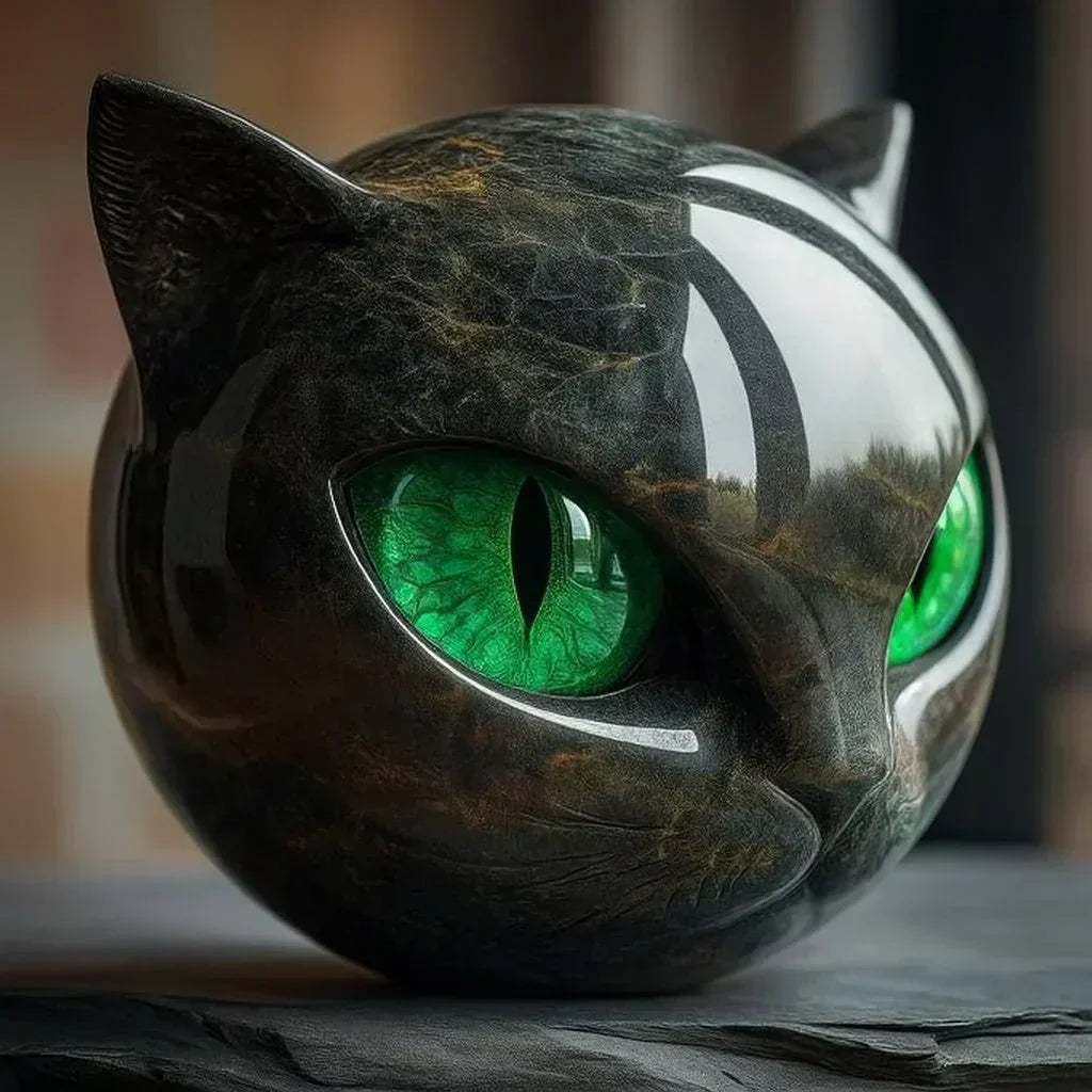 Jade™ Sculpture Féline