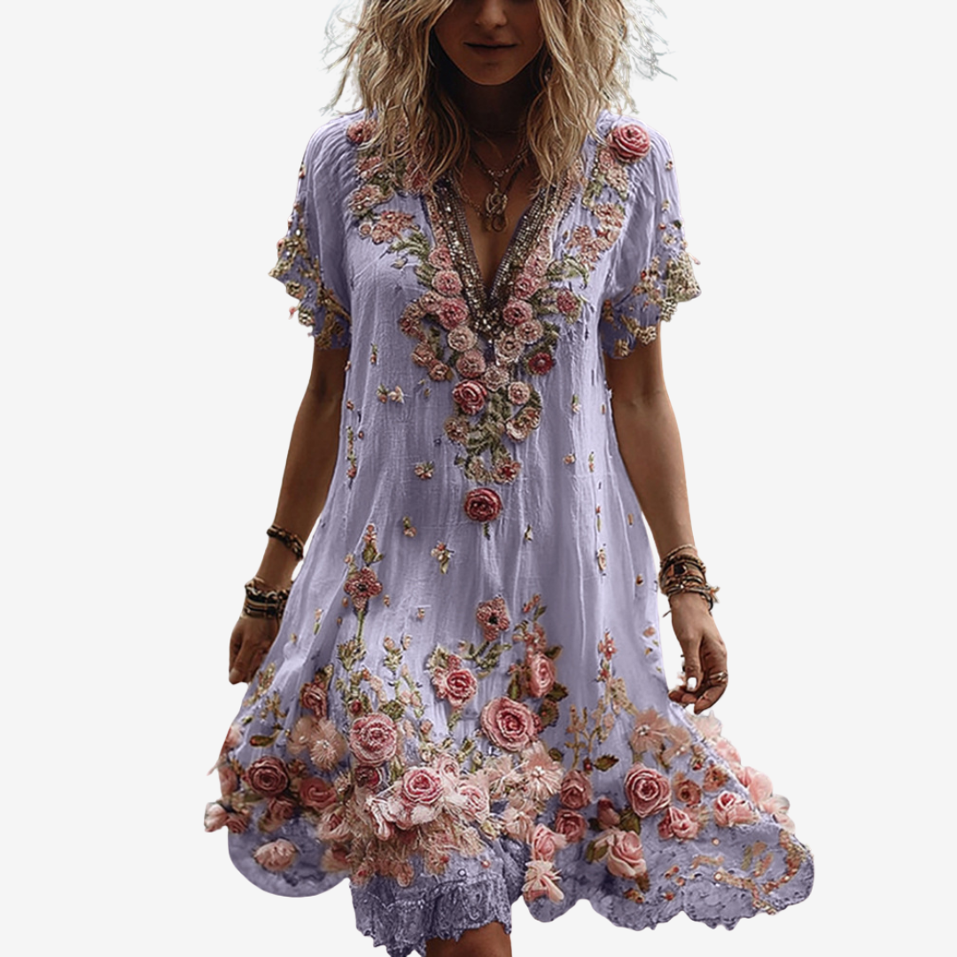 Olieva™ Midi Courte Florale