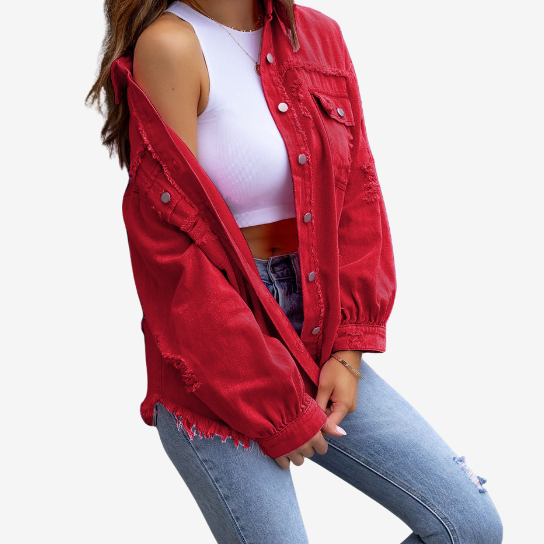 Clarina™ Veste en Jean Oversize