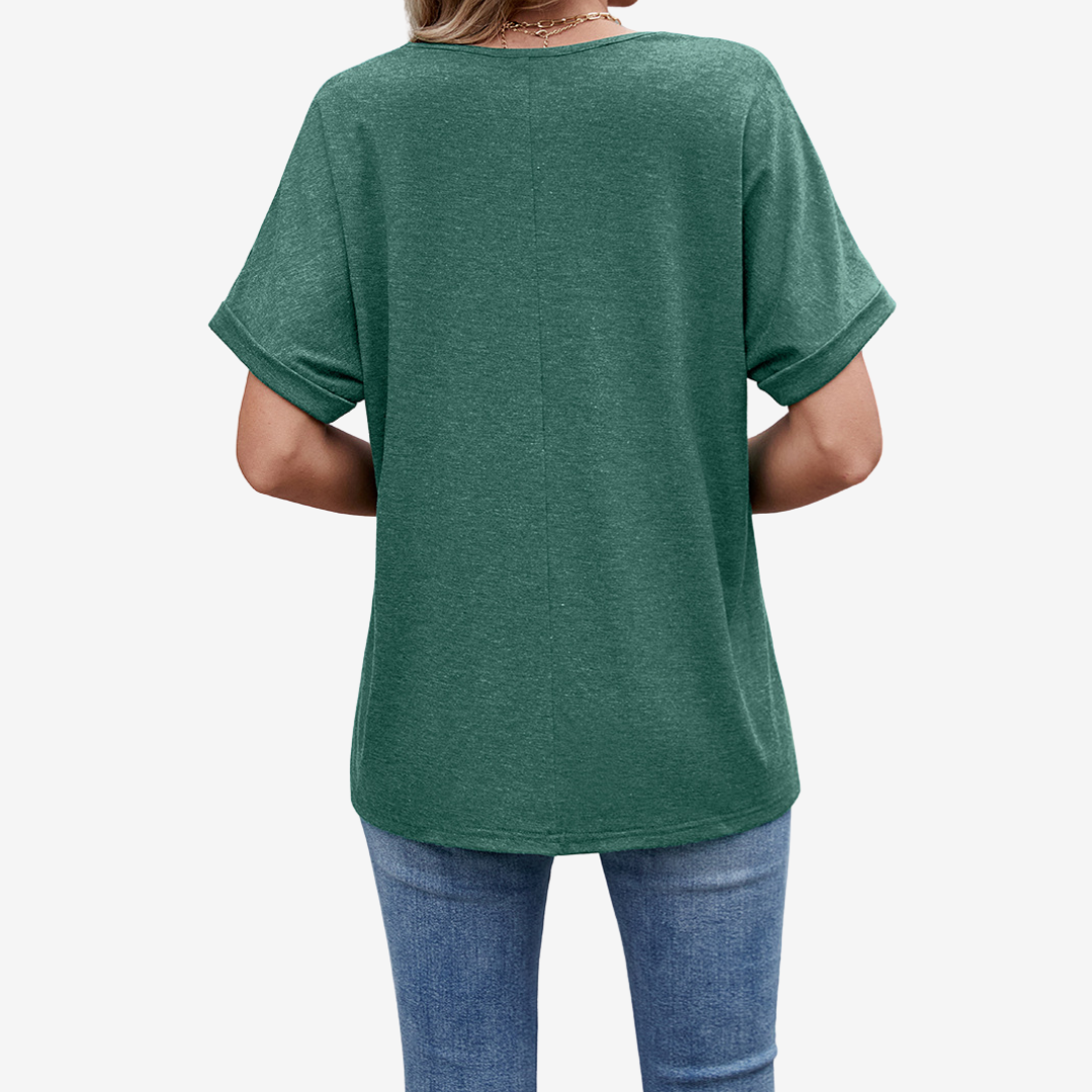 Giselle™ Col en V Décontracté