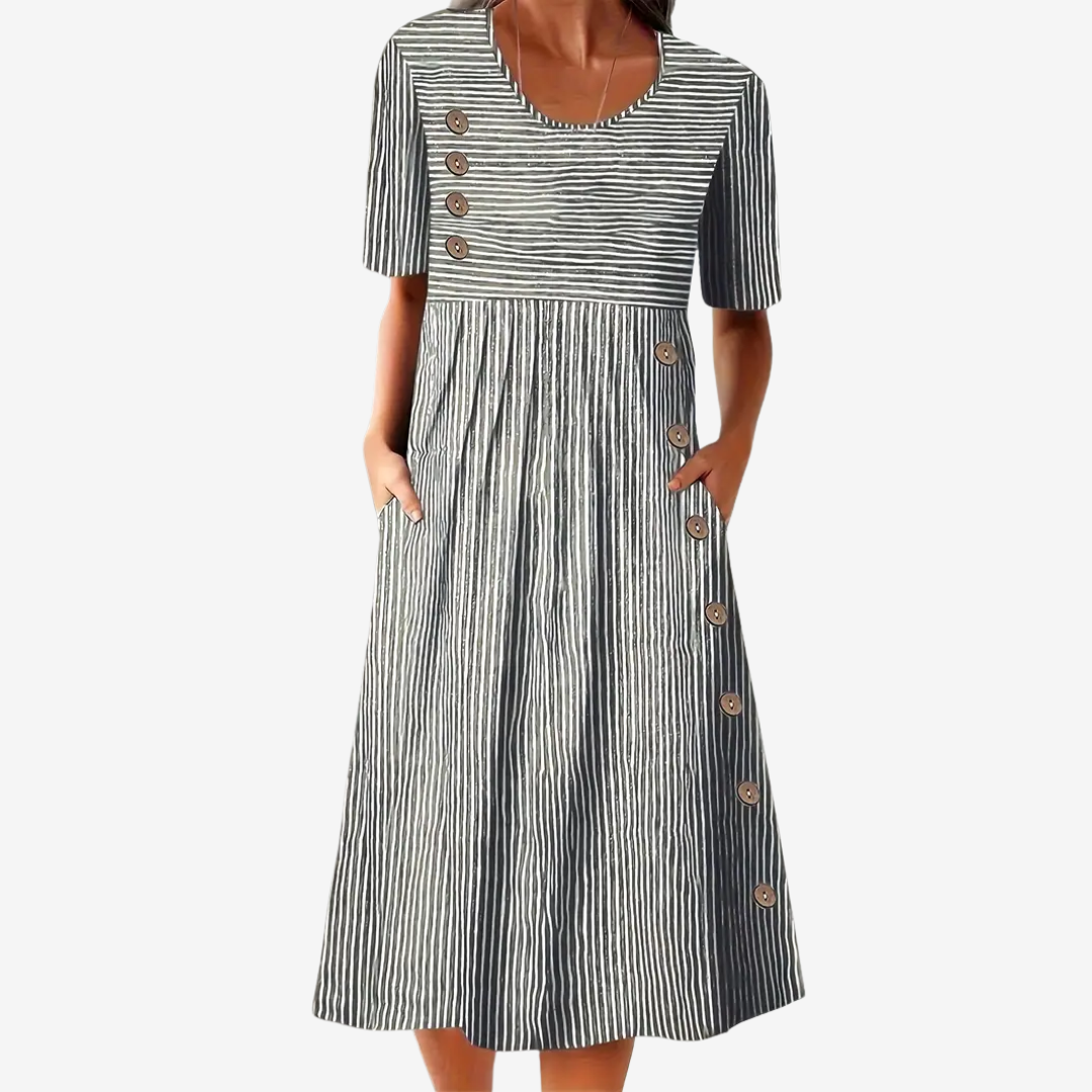 Liora™ Midi Rayée Rétro