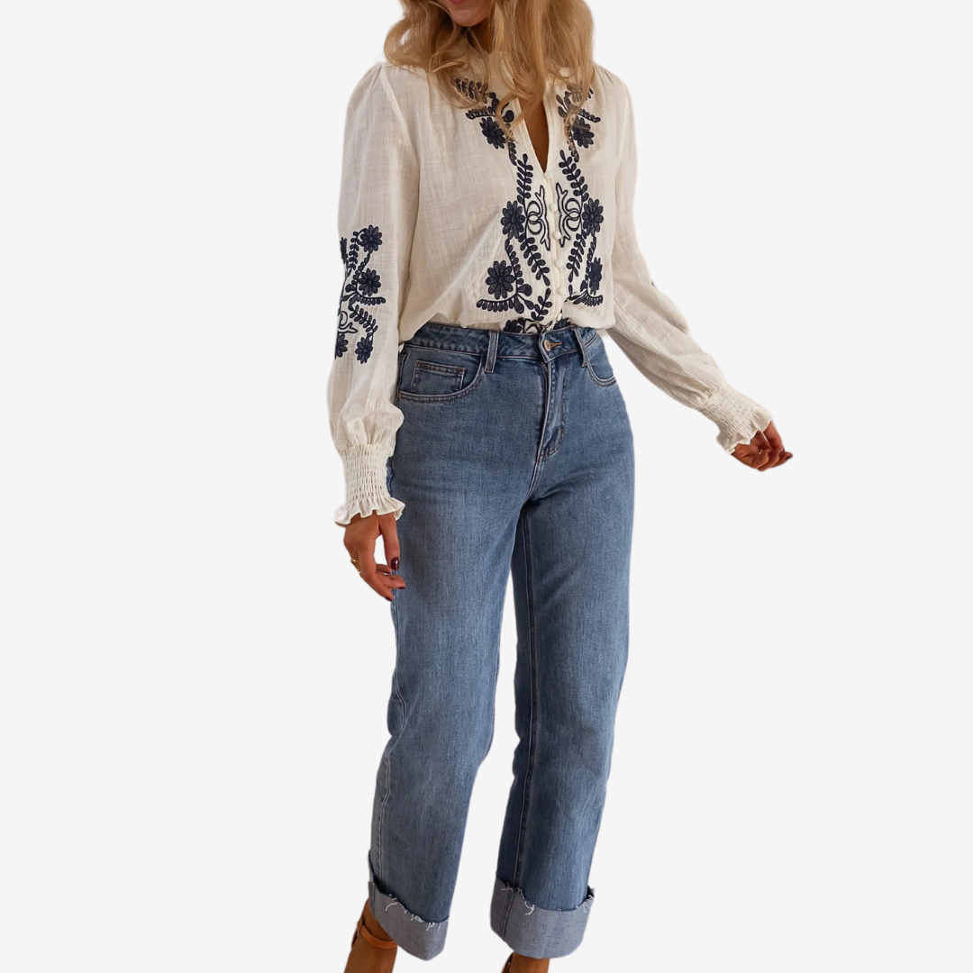 Isaure™ Haut à Broderies