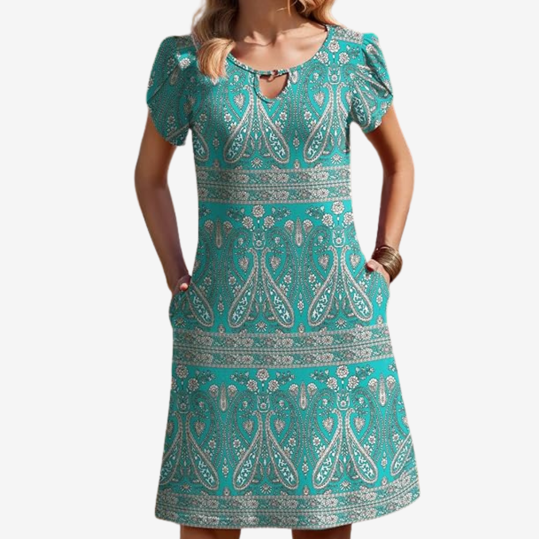 Faustine™ Robe Courte Décontractée