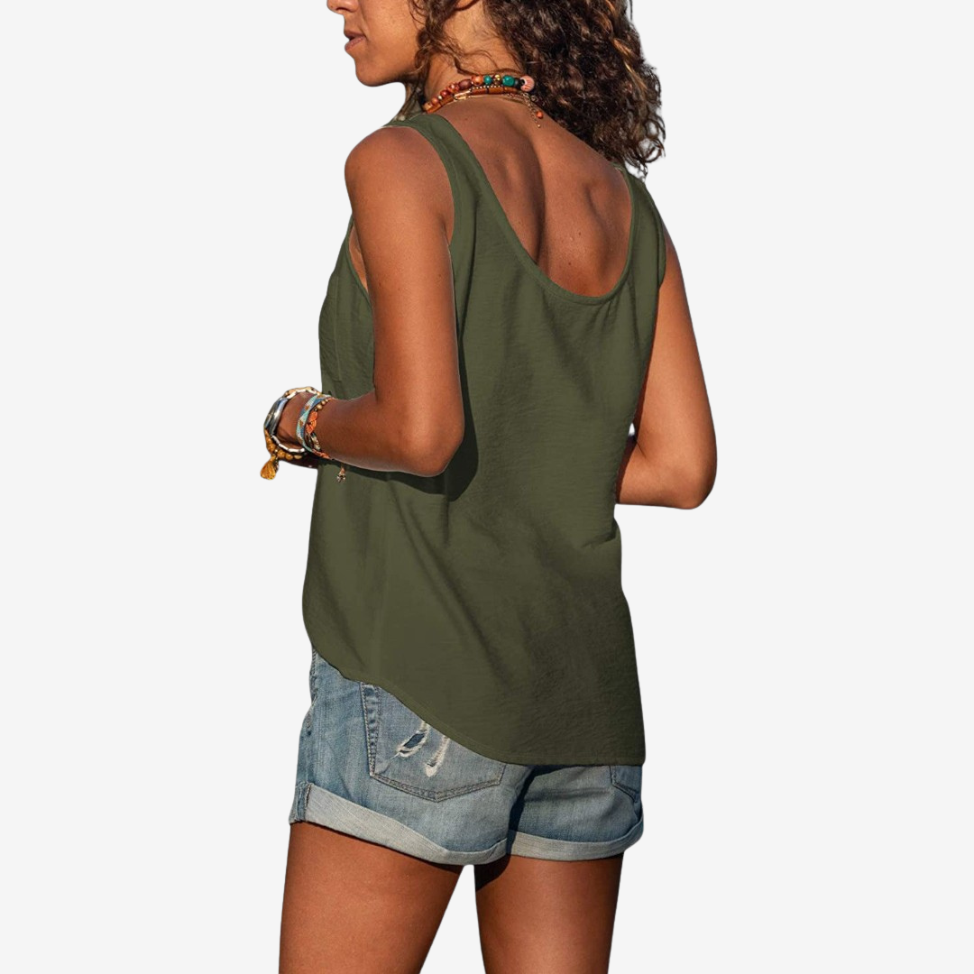 Sidra™ Col en V avec Boutons