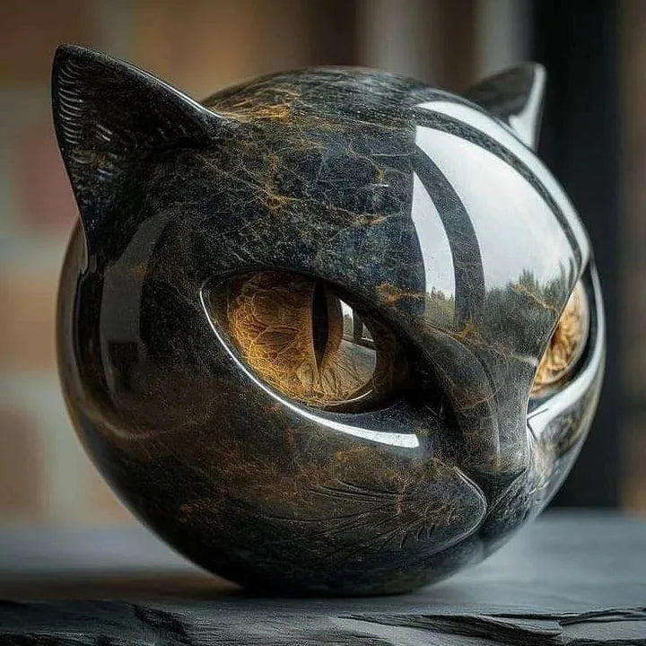 Jade™ Sculpture Féline
