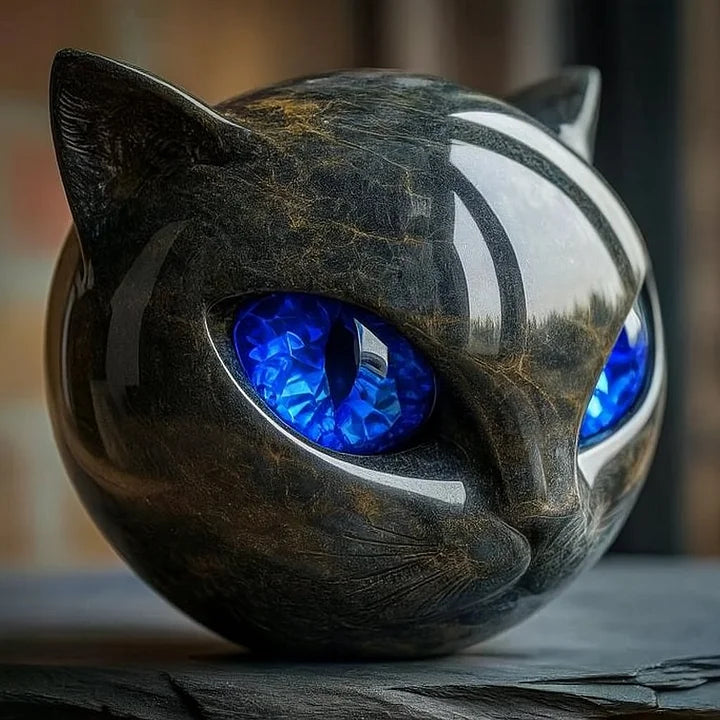 Jade™ Sculpture Féline