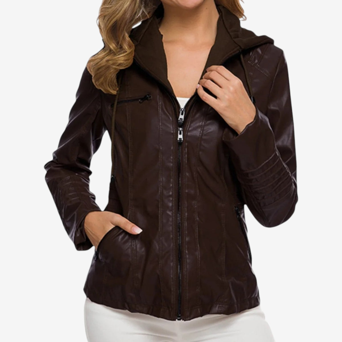 Devun™ Veste en Cuir